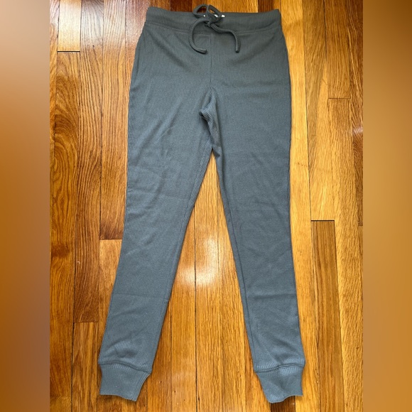 Koolaburra by UGG Soft Brushed Rib Leggings w. Drawstring Smoke Gray - XS - NEW - Picture 1 of 4